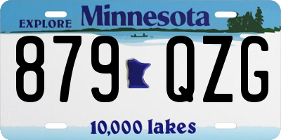 MN license plate 879QZG