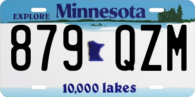 MN license plate 879QZM