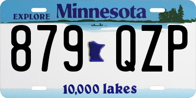 MN license plate 879QZP