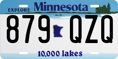 MN license plate 879QZQ