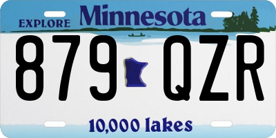 MN license plate 879QZR
