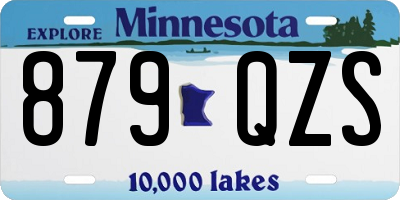 MN license plate 879QZS