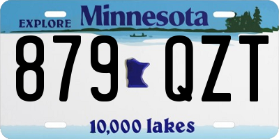 MN license plate 879QZT
