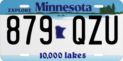 MN license plate 879QZU