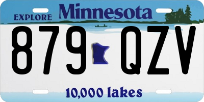 MN license plate 879QZV