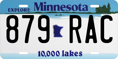 MN license plate 879RAC
