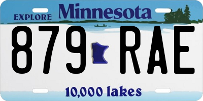 MN license plate 879RAE