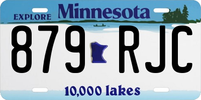 MN license plate 879RJC