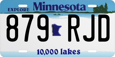 MN license plate 879RJD