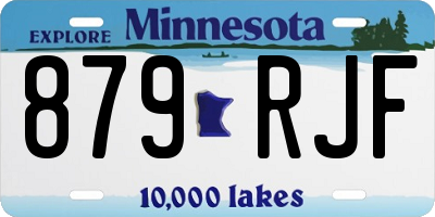 MN license plate 879RJF