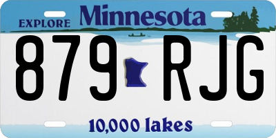 MN license plate 879RJG