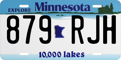 MN license plate 879RJH