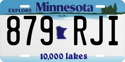 MN license plate 879RJI
