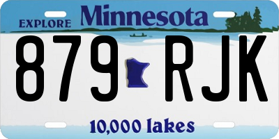 MN license plate 879RJK