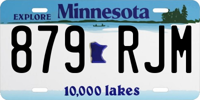MN license plate 879RJM