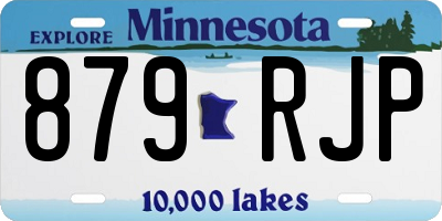 MN license plate 879RJP