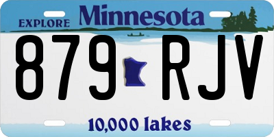 MN license plate 879RJV
