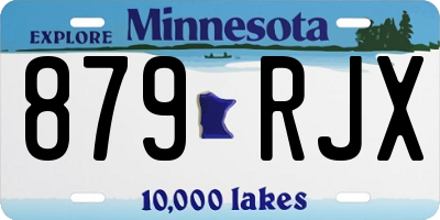 MN license plate 879RJX