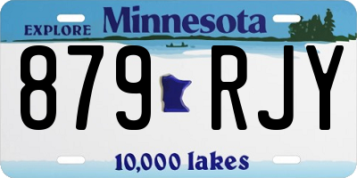 MN license plate 879RJY