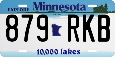 MN license plate 879RKB