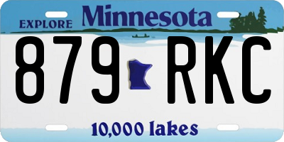 MN license plate 879RKC