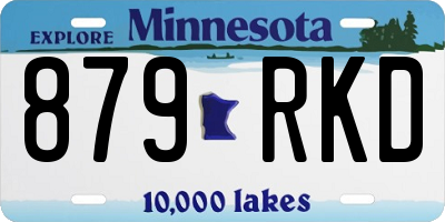 MN license plate 879RKD