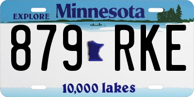 MN license plate 879RKE