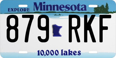 MN license plate 879RKF