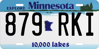 MN license plate 879RKI