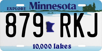 MN license plate 879RKJ