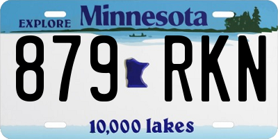 MN license plate 879RKN
