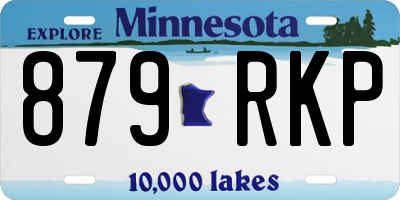MN license plate 879RKP