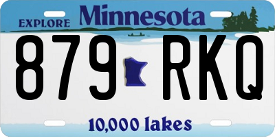 MN license plate 879RKQ