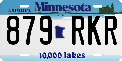 MN license plate 879RKR