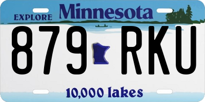 MN license plate 879RKU