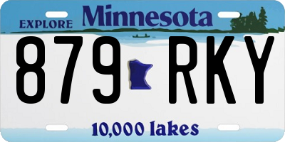 MN license plate 879RKY