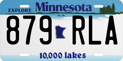 MN license plate 879RLA