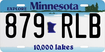 MN license plate 879RLB
