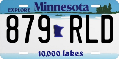 MN license plate 879RLD