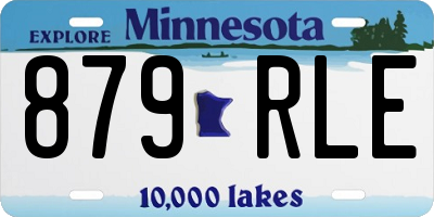 MN license plate 879RLE