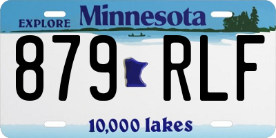 MN license plate 879RLF