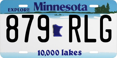 MN license plate 879RLG