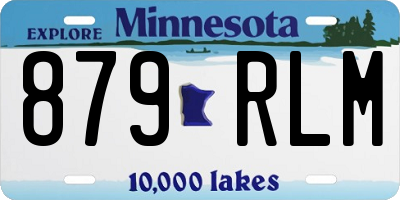 MN license plate 879RLM