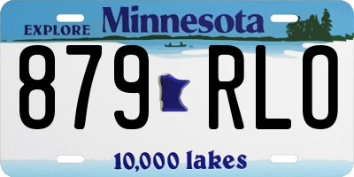 MN license plate 879RLO