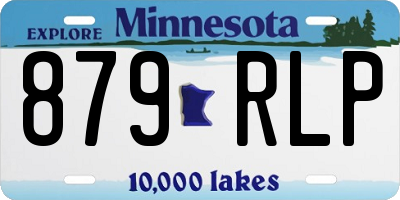 MN license plate 879RLP