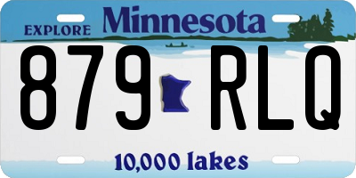MN license plate 879RLQ