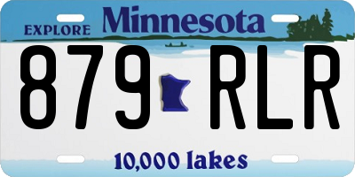 MN license plate 879RLR