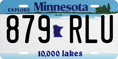 MN license plate 879RLU