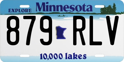 MN license plate 879RLV