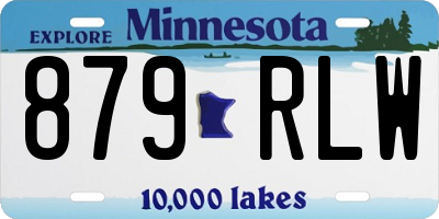 MN license plate 879RLW